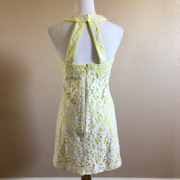New Trina Turk Lace Mini Casual Sleeveless Halter Dress Size S - Picture 3 of 6